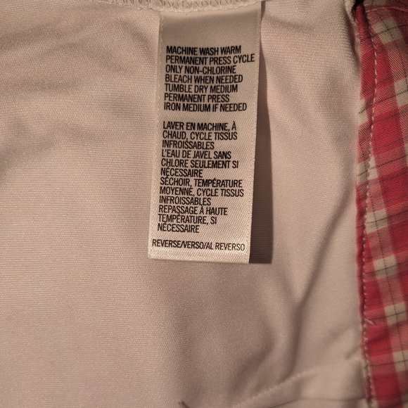 IZOD Womens Pink/White Check Golf Tennis Mini Skort Size 8 - Picture 5 of 6